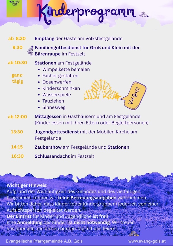 Kinderprogramm Gustav-Adolf-Fest 2025