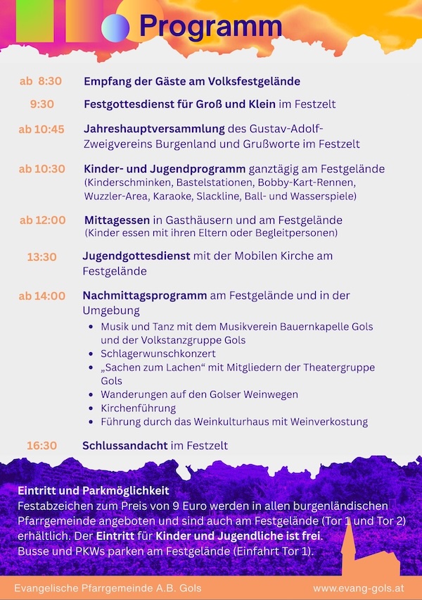 Programm Gustav-Adolf-Fest 2025